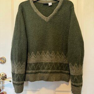 Vintage Delia's V-Neck Wool Blend Sweater XL